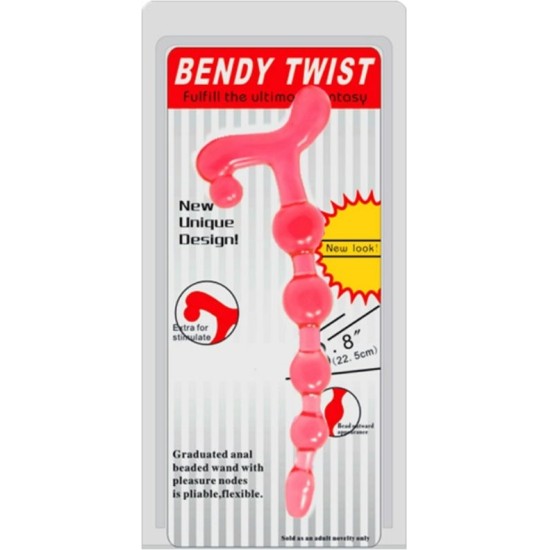 Baile Anal BAILE - BENDY TWIST RED ANAL BALLS