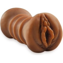 Fetish Fantasy Extreme REALISTIC DOUBLE ENTRY MASTURBATOR VAGINA & ANO BROWN