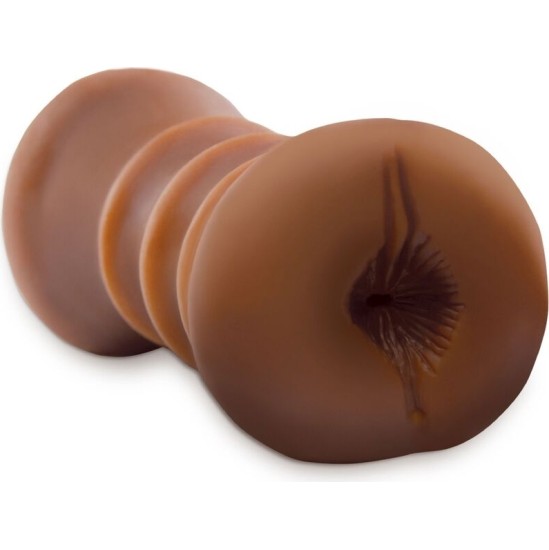 Fetish Fantasy Extreme REALISTIC DOUBLE ENTRY MASTURBATOR VAGINA & ANO BROWN