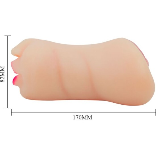 Crazy Bull ZOEY VAGINA-SHAPED MASTUBADOR DUAL ENTRY