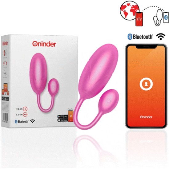 Oninder TOKYO VIBRATING EGG rozā 7,5 X 3,2 CM NEMOKAMA PROGRAMĖ