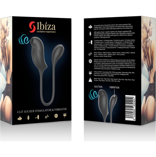 Ibiza Technology Klitora stimulātors ar vibrāciju un sūkšanas funkciju