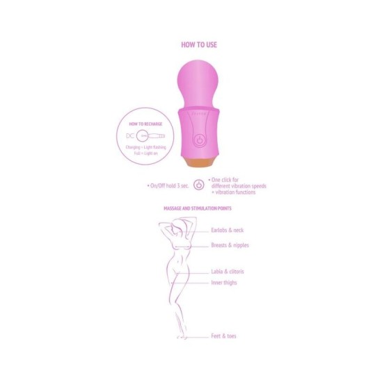 Xocoon THE TRAVELLER WAND FUCHSIA