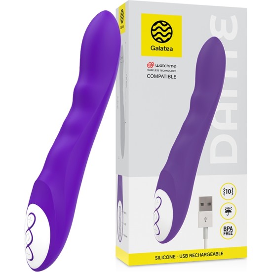 Galatea DANTE LILAC VIBRATOR COMPATIBLE WITH WATCHME WIRELESS TECHNOLOGY