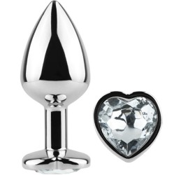 Secretplay Toys SLAPTAS ŽAIDIMAS – METALINIS KIŠTUKAS, caurspīdīgs CRYSTAL HEART, MAŽAS DYDIS 7 CM