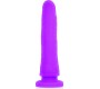 Deltaclub DELTA CLUB – ŽAISLŲ DIRŽAI + Dildo PURPURINIS SILIKONAS 23 X 4,5 CM