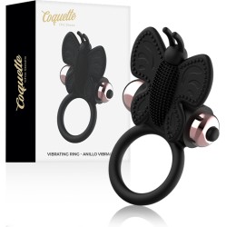 Coquette Toys COQUETTE CHIC SOOV – KUKESÕRMUS LIBLIKA VIBRATORIGA MUSTA/KULDSEGA