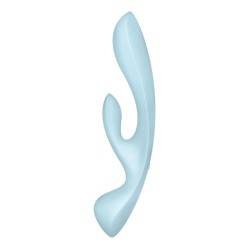 Satisfyer Vibrator SATISFYER TRIPLE OH HYBRID VIBRATION - BLUE