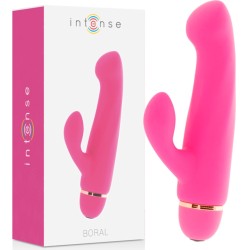 Intense Fun Vibrators ar klitora stimulātoru rozā