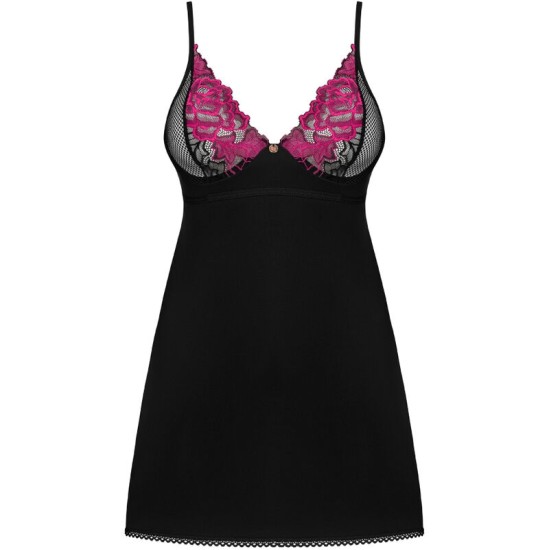 Obsessive Chemise Obsessive - ROSENTY CHEMISE & THONG M/L