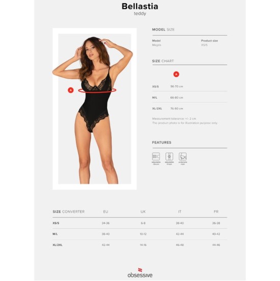 Obsessive Teddies Obsessive – BELLASTIA TEDDY XS/S