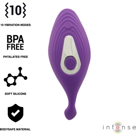 INTENSE - Biksīšu vibrators ar pulti violets