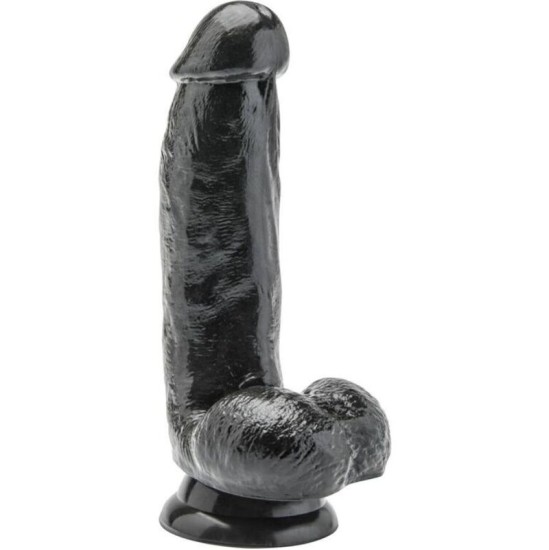 Get Real Dildo 12 CM WITH BALLS BLACK