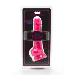 Get Real HAPPY DICKS 19 CM WITH BALLS rozā