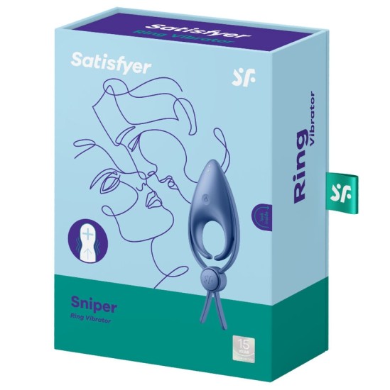 Satisfyer Ring Dzimumlocekļa gredzens ar vibrāciju zils