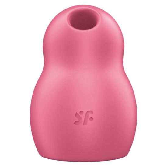 Satisfyer Air Pulse SATISFYER PRO TO GO 1 DVIGUBAS ORO PULSE STIMULIATORIUS IR VIBRATORIAUS – RAUDONAS