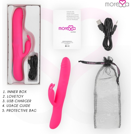 Moressa SOMER PREMIUM VIBRATOR MITME PÖÖRDUMISE FUNKTSIOON