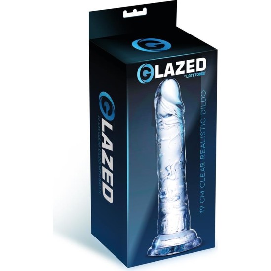 Glazed Realistic Dildo Crystal Material 19 cm