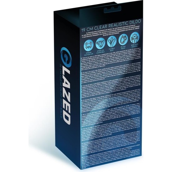 Glazed Realistic Dildo Crystal Material 19 cm