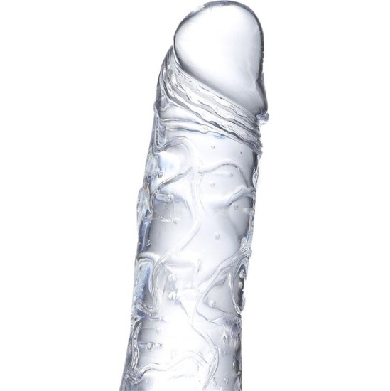 Glazed Realistic Dildo Crystal Material 19 cm