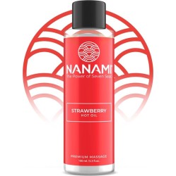 Nanami Hot Oil Massage Sweet Strawberry Aroma Heat Effect 100 ml