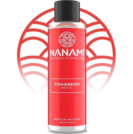 Nanami Hot Oil Massage Sweet Strawberry Aroma Heat Effect 100 ml