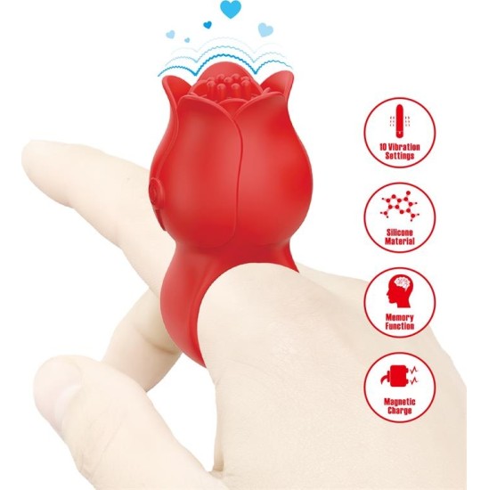 Prettylove Jae Rose Finger Vibrator