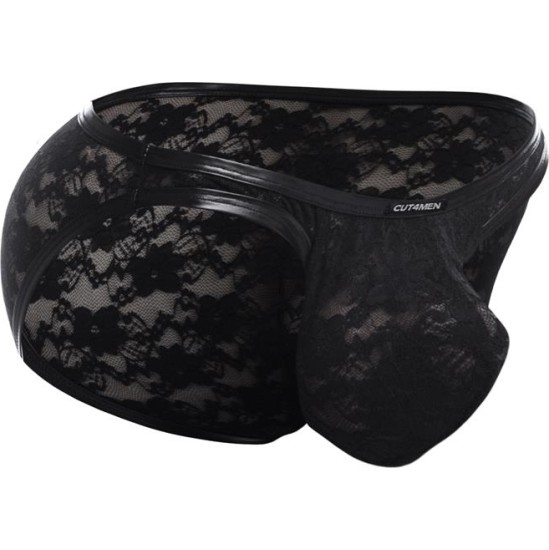 Cut4Men L4CE01 Slip with Black Lace