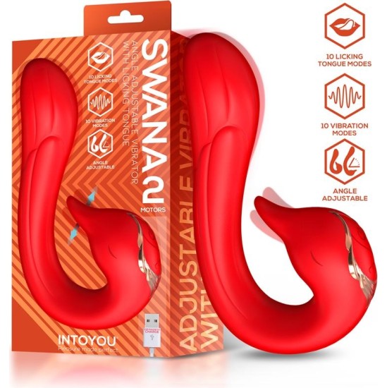 Intoyou Swana Vibrator Licking Tongue with Angle Adjustable