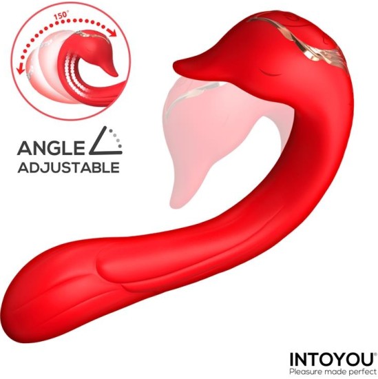 Intoyou Swana Vibrator Licking Tongue with Angle Adjustable
