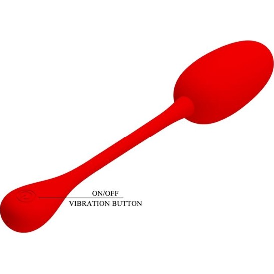 Prettylove Knucker Vibrating Egg Red