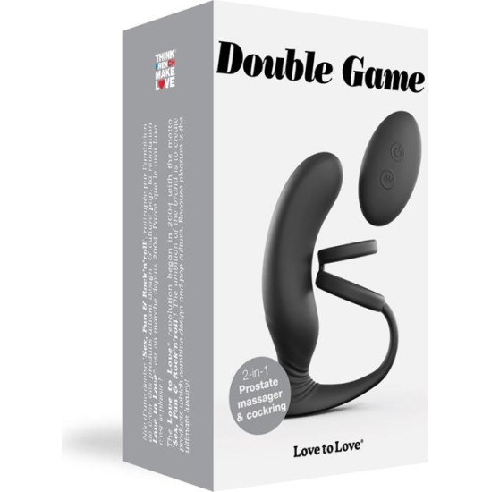 Stimulator with Remote Control Double Game