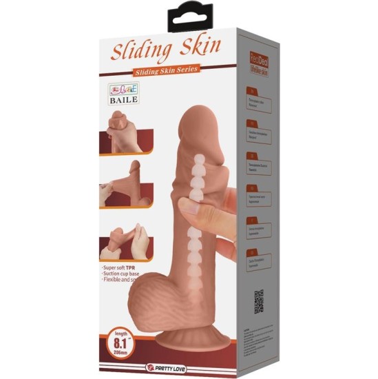 Baile Sliding Skin Realistic Dildo 20.6 cm