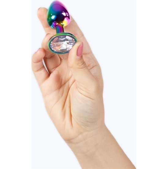 Secret Play Rainbow Metal Butt Plug Size S