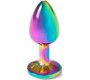 Secret Play Rainbow Metal Butt Plug Size S