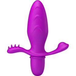 Prettylove Butt Plug with Vibration Fitch Purple