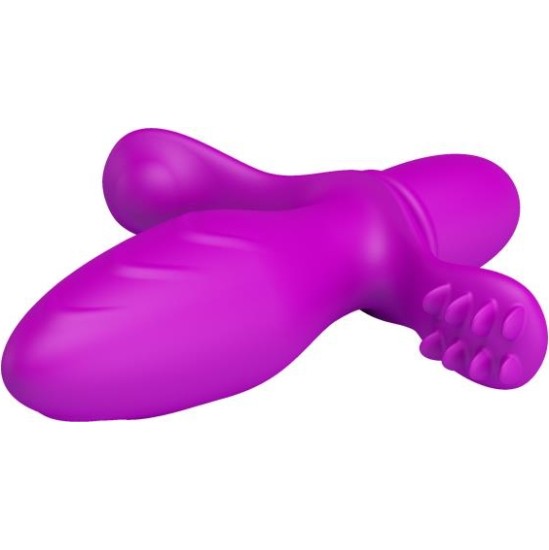 Prettylove Butt Plug with Vibration Fitch Purple
