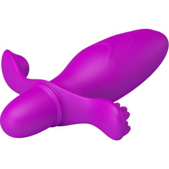 Prettylove Butt Plug with Vibration Fitch Purple