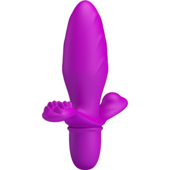 Prettylove Butt Plug with Vibration Fitch Purple
