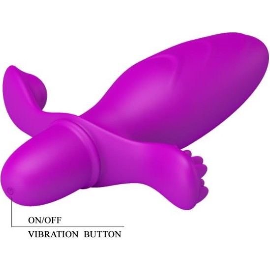 Prettylove Butt Plug with Vibration Fitch Purple