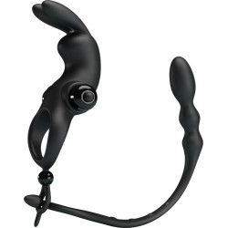 Prettylove Vibrating Ring with Desmontable Anal Chain
