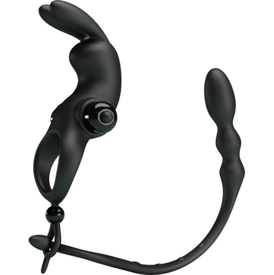 Prettylove Vibrating Ring with Desmontable Anal Chain