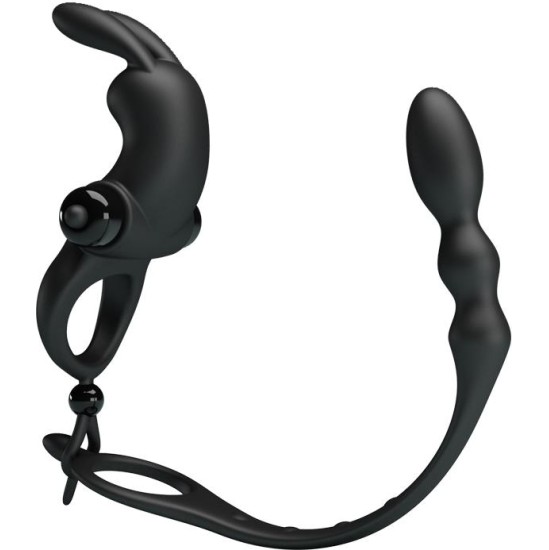 Prettylove Vibrating Ring with Desmontable Anal Chain