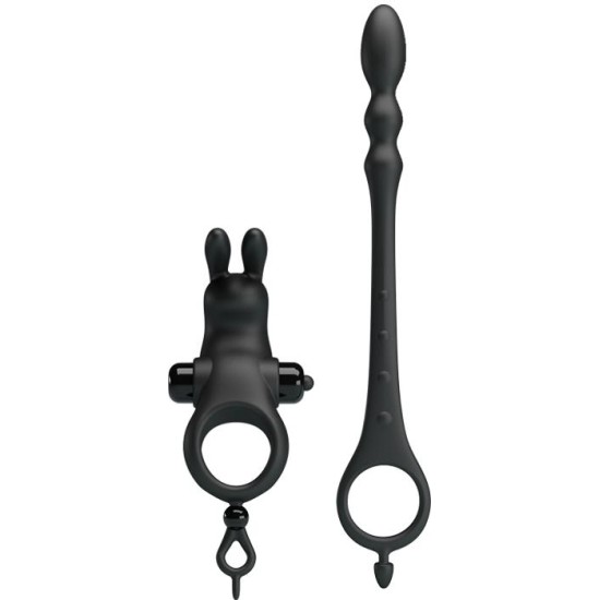 Prettylove Vibrating Ring with Desmontable Anal Chain