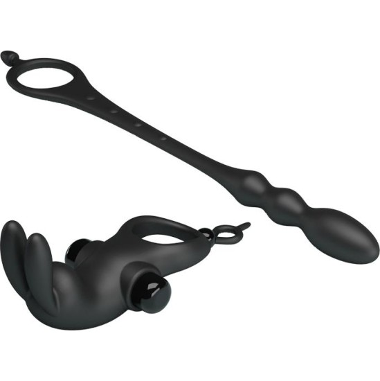 Prettylove Vibrating Ring with Desmontable Anal Chain