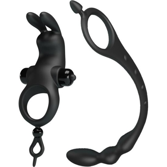 Prettylove Vibrating Ring with Desmontable Anal Chain