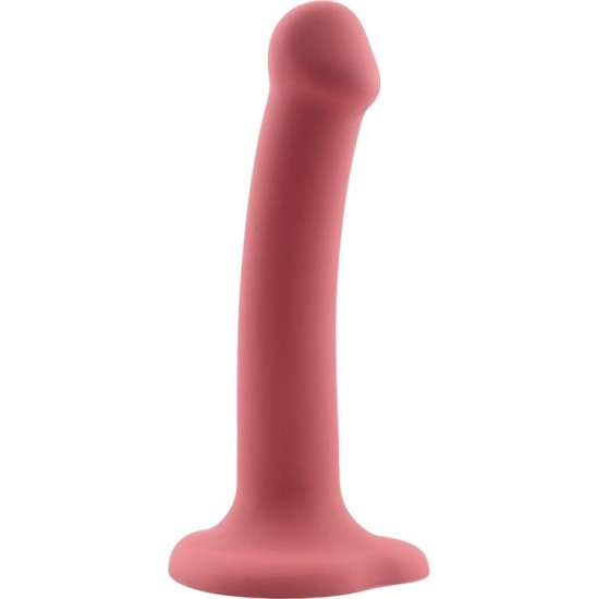 Action Bouncy Liquid Silicone Dildo Hiper Flexible 7 - 18 cm Size M Burgundy