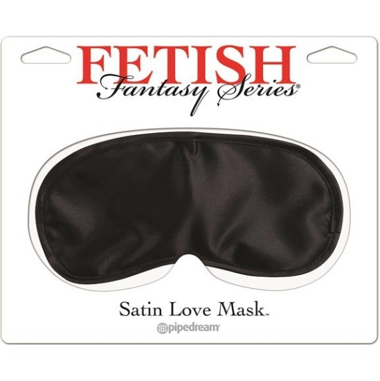 Fetiša Fantāzija SATIN LOVE Maska acu aizsiešanai, melna