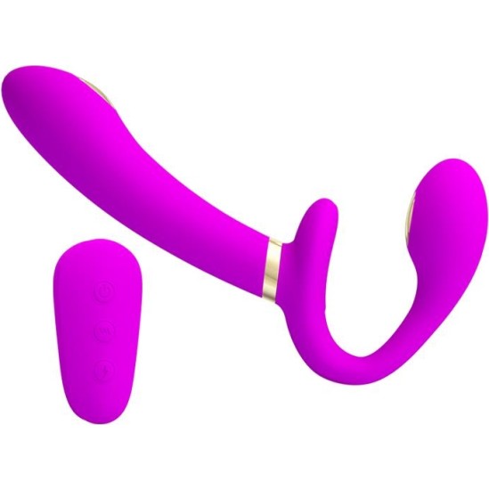 Prettylove Thunderbird Couples Vibe Strapless with Remote Control