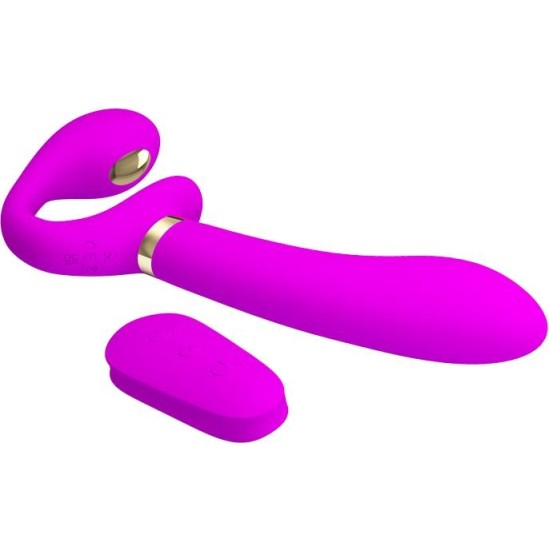 Prettylove Thunderbird Couples Vibe Strapless with Remote Control